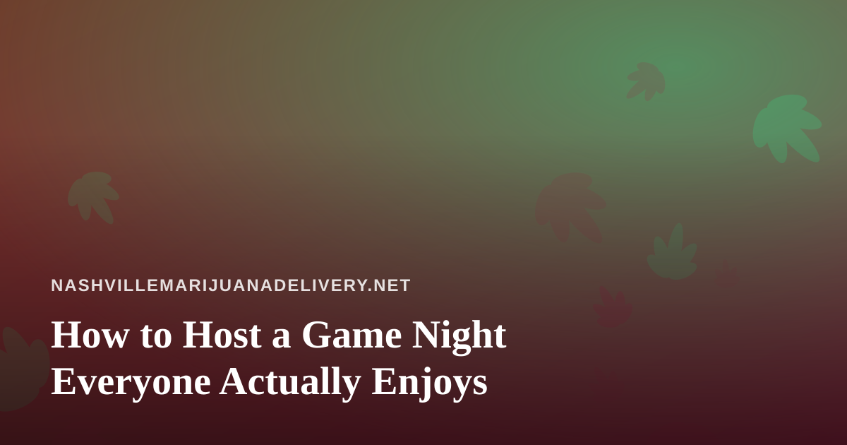 How to Host a Game Night Everyone Actually Enjoys